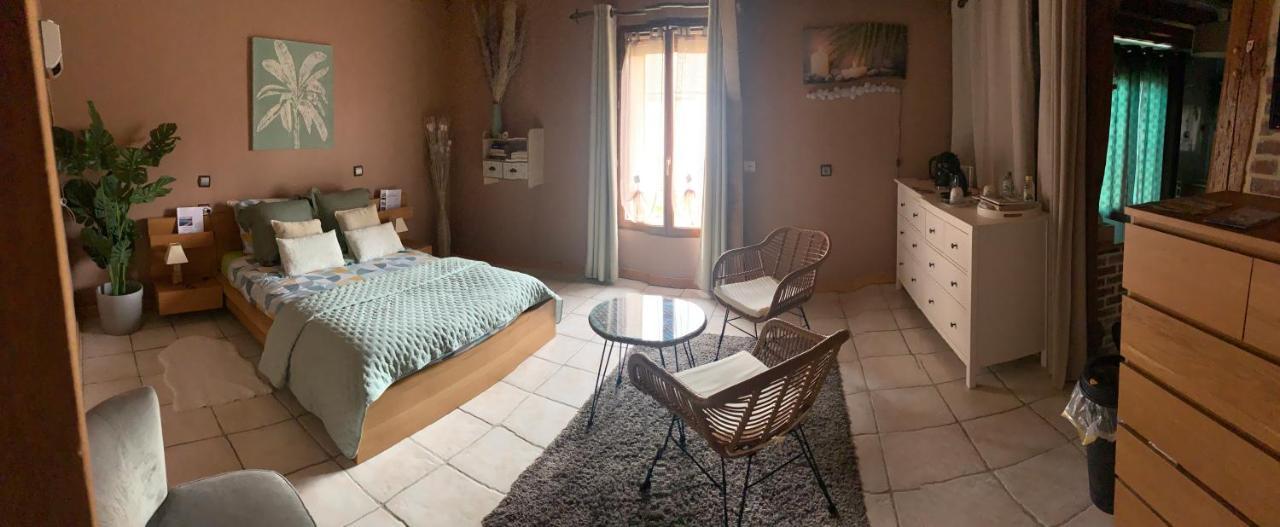 Chambre Salon Independant, Salle De Bain Wc Prives, Jardin Prive, Piscine Partagee Pres D'Un Lac 梅尼尔圣榭 外观 照片