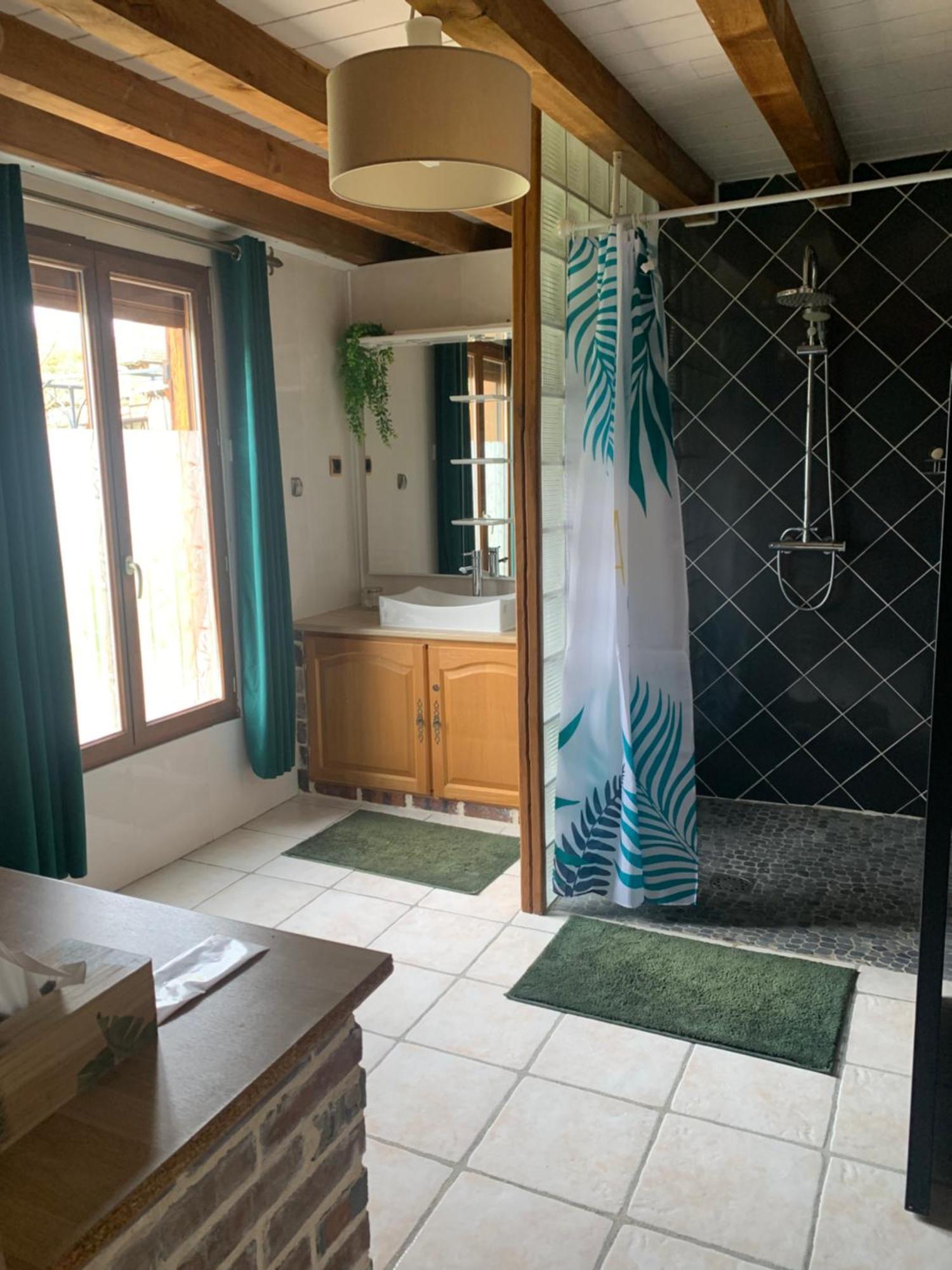 Chambre Salon Independant, Salle De Bain Wc Prives, Jardin Prive, Piscine Partagee Pres D'Un Lac 梅尼尔圣榭 外观 照片